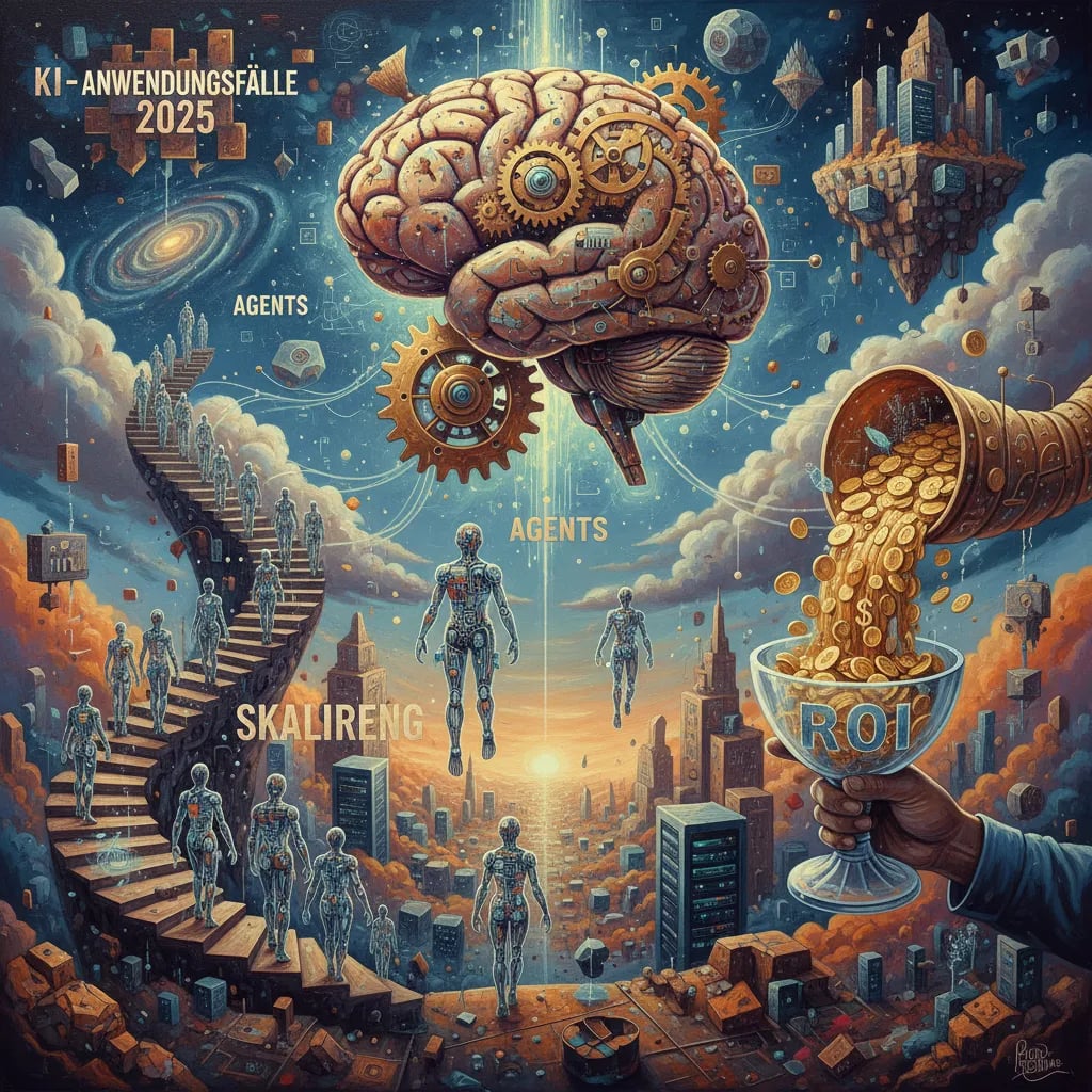 KI-Anwendungsfälle 2025: Agents, Skalierung, ROI Cover