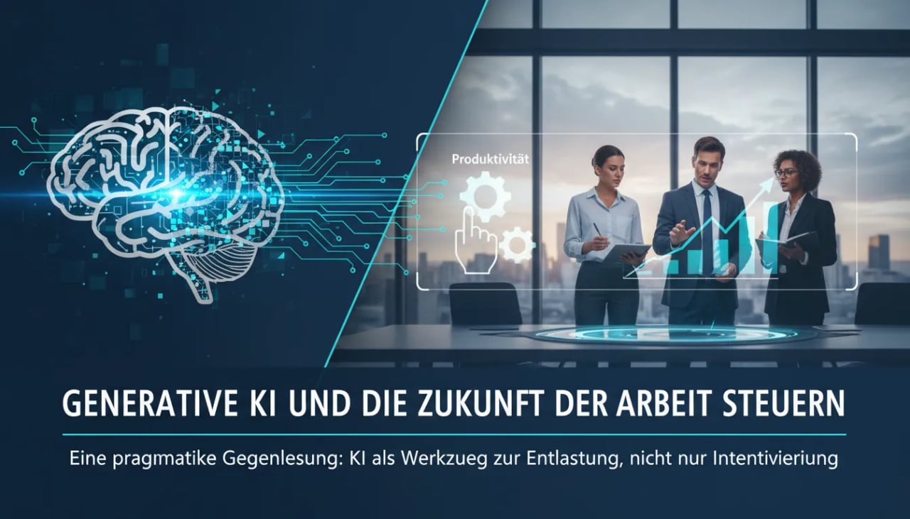 Generative KI und die Zukunft der Arbeit steuern Cover